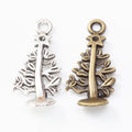 Zinc Alloy Christmas Tree Charm Pendant No.665079 for DIY Necklace Bracelet Jewelry Making view 1