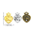 Zinc Alloy Heart Lock Charm Pendant No.364022 for DIY Necklace Bracelet Jewelry Making view 1
