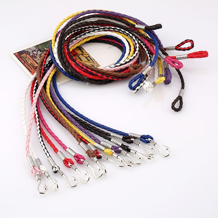Fashion Nautical Navy Style PU Leather Multi Layer Braided Fish Hook Bracelet For Men