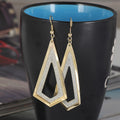 Elegant Geometric Hollow Diamond Drop Alloy Rhinestone Dangle Fashion Jewelry Party Earrings view 3