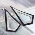 Elegant Geometric Hollow Diamond Drop Alloy Rhinestone Dangle Fashion Jewelry Party Earrings view 2