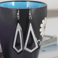 Elegant Geometric Hollow Diamond Drop Alloy Rhinestone Dangle Fashion Jewelry Party Earrings view 5