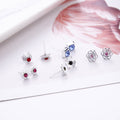 Elegant Korean Rhinestone Alloy Mini Stud Set In Heart Shaped Plastic Display Box Earrings view 5