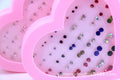 Elegant Mixed Size Crystal Rhinestone Studs Set, Sparkling Round Alloy Pin Earrings view 4