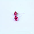 Elegant Mixed Size Crystal Rhinestone Studs Set, Sparkling Round Alloy Pin Earrings view 5