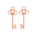 Vintage Finish Metal Four Loop Skeleton Key Charms in 5 Style Options view 10