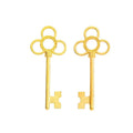 Vintage Finish Metal Four Loop Skeleton Key Charms in 5 Style Options view 9