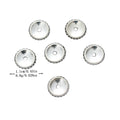 Silver Zinc Alloy Circle Jewelry Findings Accessories for DIY Jewelry Making view 1