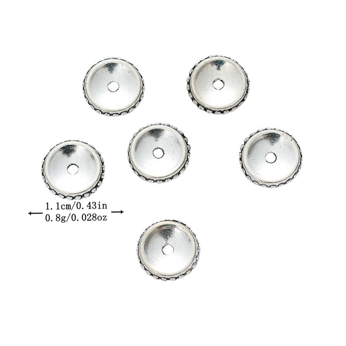 Silver Zinc Alloy Circle Jewelry Findings Accessories for DIY Jewelry Making