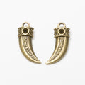 Zinc Alloy Horn Charm Pendant No.895755 for DIY Necklace Bracelet Jewelry Making view 3