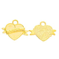 Zinc Alloy Heart Charm Pendant No.146626 for DIY Necklace Bracelet Jewelry Making view 4