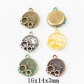 Zinc Alloy Gear Clock Charm Pendant No.132892 for DIY Necklace Bracelet Jewelry Making view 1