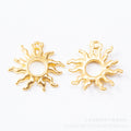 Zinc Alloy Sun Charm Pendant No.668149 for DIY Necklace Bracelet Jewelry Making view 3