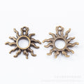 Zinc Alloy Sun Charm Pendant No.668149 for DIY Necklace Bracelet Jewelry Making view 4