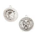 Zinc Alloy Lion Head Charm Pendant for DIY Necklace Bracelet Jewelry Making view 3