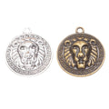 Zinc Alloy Lion Head Charm Pendant for DIY Necklace Bracelet Jewelry Making view 4