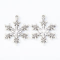 Zinc Alloy Snowflake Charm Pendant No.047597 for DIY Necklace Bracelet Jewelry Making view 3