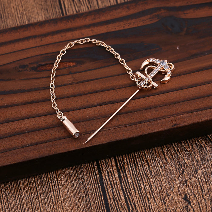 Trendy Original European American Vintage Arrow Brooch Pin Alloy Personalized Clothing Accessory