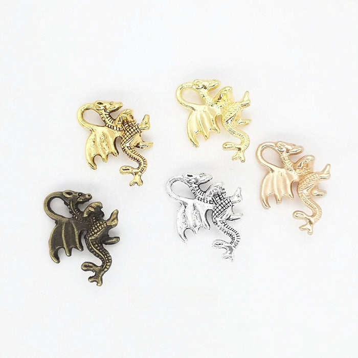 Zinc Alloy Flying Dragon Charm Pendant No.957850 for DIY Necklace Bracelet Jewelry Making