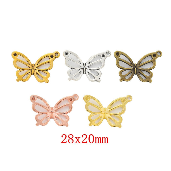 Zinc Alloy Butterfly Charm Pendant No.001488 for DIY Necklace Bracelet Jewelry Making