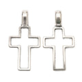 Zinc Alloy Cross Charm Pendant No.428301 for DIY Necklace Bracelet Jewelry Making view 3