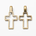 Zinc Alloy Cross Charm Pendant No.428301 for DIY Necklace Bracelet Jewelry Making view 2