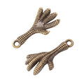 Zinc Alloy Eagle Claw Charm Pendant No.570551 for DIY Necklace Bracelet Jewelry Making view 3