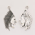 Zinc Alloy Human Head Charm Pendant for DIY Necklace Bracelet Jewelry Making view 2