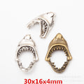 Zinc Alloy Shark Mouth Charm Pendant for DIY Necklace Bracelet Jewelry Making view 1