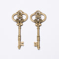 Zinc Alloy Crown Key Charm Pendant No.517811 for DIY Necklace Bracelet Jewelry Making view 2