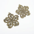 Zinc Alloy Flower Charm Pendant No.665843 for DIY Necklace Bracelet Jewelry Making view 2