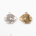 Zinc Alloy Fish Charm Pendant No.665466 for DIY Necklace Bracelet Jewelry Making view 1
