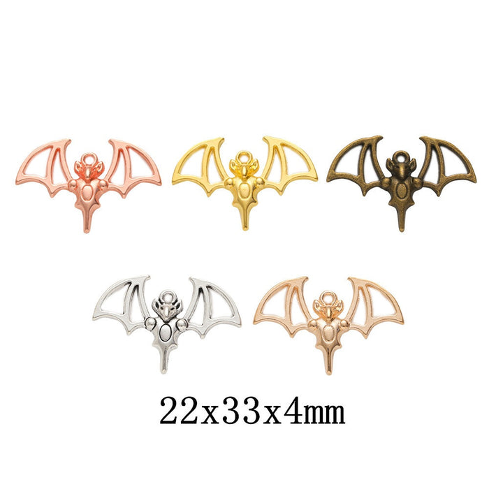 Zinc Alloy Bat Charm Pendant No.639512 for DIY Necklace Bracelet Jewelry Making