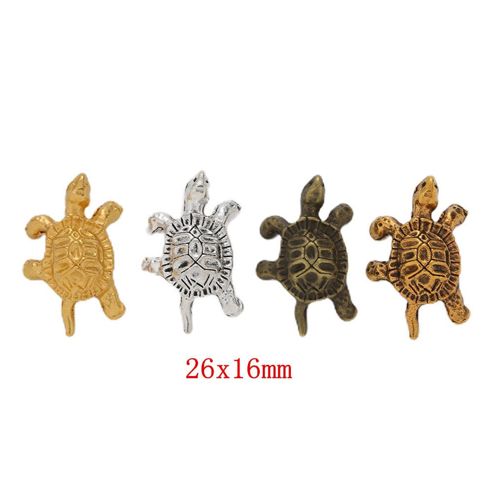 Zinc Alloy Turtle Charm Pendant No.360801 for DIY Necklace Bracelet Jewelry Making