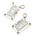Zinc Alloy Cassette Tape Charm Pendant for DIY Necklace Bracelet Jewelry Making view 2