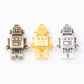 Zinc Alloy Robot Charm Pendant for DIY Necklace Bracelet Jewelry Making view 5