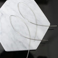 Elegant Korean Alloy Fish Line Cross Tassel Drop Earrings Minimalist Fashion Metal Statement Earrings view 5