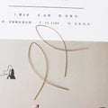 Elegant Korean Alloy Fish Line Cross Tassel Drop Earrings Minimalist Fashion Metal Statement Earrings view 3