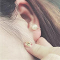 Elegant Korean Style Faux Pearl U-Shaped Alloy Ear Cuff Clip No Piercing Cartilage Stud Earrings view 5