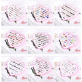 36 Pairs Heart Boxed Korean Enamel Acrylic Alloy Mini Stud Earrings Set For Women Earrings view 1