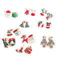 European American Christmas Reindeer Stud Earrings Tree Snowman Deer Gift Series For Women view 3