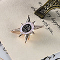 British College Style Star Medal Brooch Pin, Versatile Sweater Shirt Accessory For Men view 3
