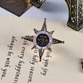 British College Style Star Medal Brooch Pin, Versatile Sweater Shirt Accessory For Men view 2