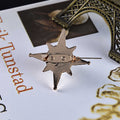 British College Style Star Medal Brooch Pin, Versatile Sweater Shirt Accessory For Men view 4