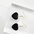 Vintage Velvet Heart Drop Hook Alloy Sweet Fuzzy Pom Ball Geometric Fashion Dangle Earrings view 3