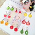 Pineapple Fruit Stud Earrings For Women Fresh Summer Fashion Fruit Earrings view 1