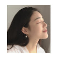 Elegant Korean Style Simulated Pearl Dangle Hook Alloy Ear Jewelry Fashion Earrings view 4