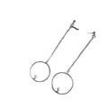 Korean Hot Selling Creative Geometric Tassel Stud Earrings Fashion Long Statement Earrings view 5