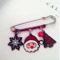 Cute Cartoon Christmas Reindeer Sled Dog Wire Wrapped Brooch Pin Korean Style Holiday Corsage view 5