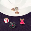 Korean Style Cute Cartoon Christmas Brooch Three Piece Set For Girls Boys Holiday Gift Pin view 2